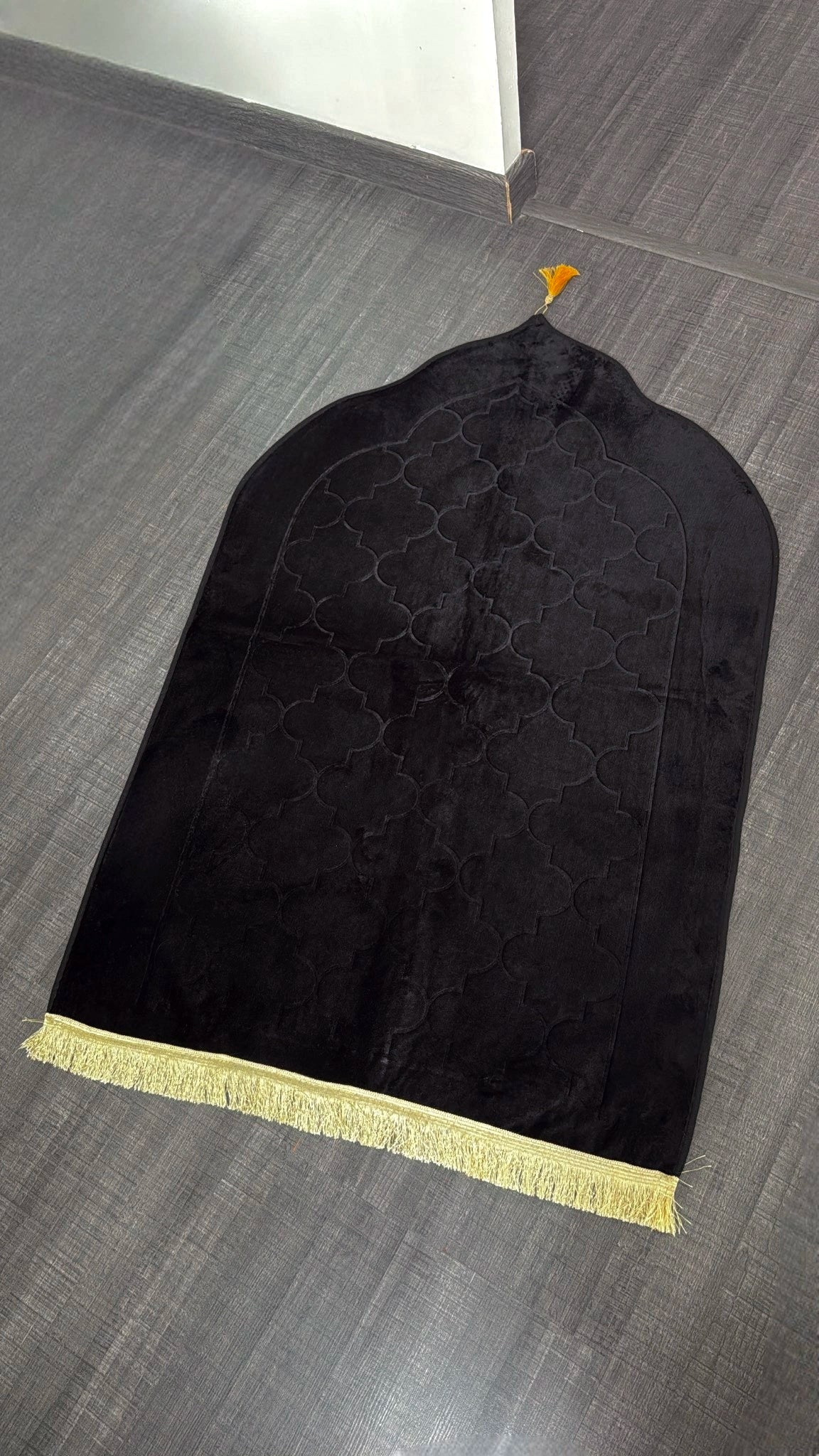 Tapis forme dôme personnalisé noir