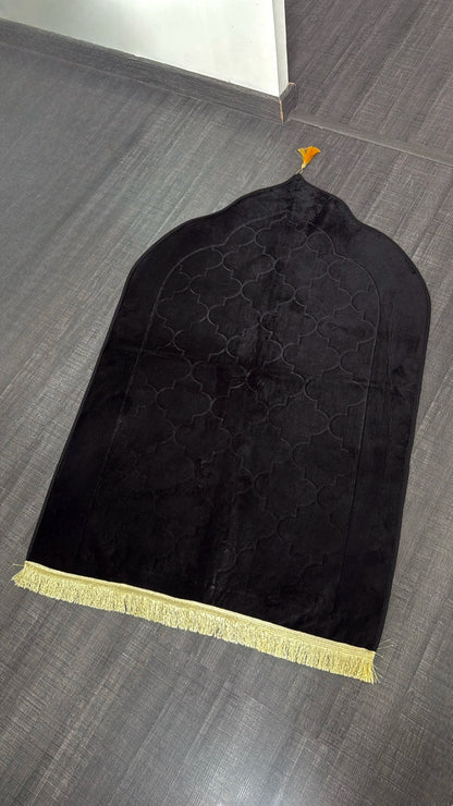 Tapis forme dôme personnalisé noir