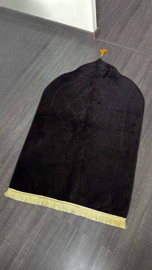 Tapis forme dôme personnalisé noir